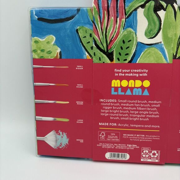 10pc Artist Paintbrush Set - Mondo Llama™ - Picture 5 of 5